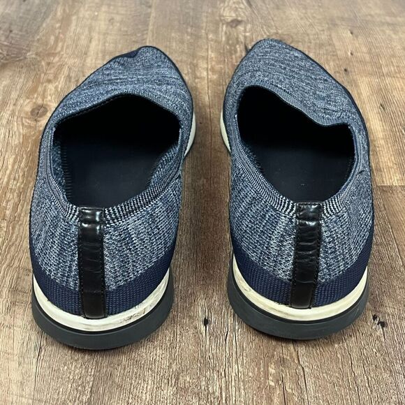 Prada St. Tropez Slip On Twill Loafers Men's 9 Heathered Blue 4D3996 *No Insole - Picture 11 of 15